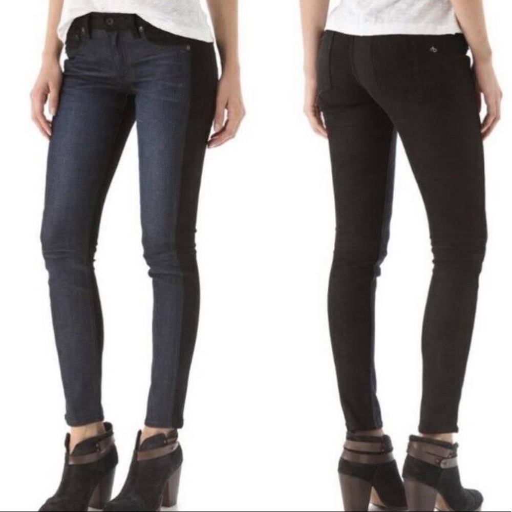 Rag & Bone / Jean: The Jekyll Suede-paneled